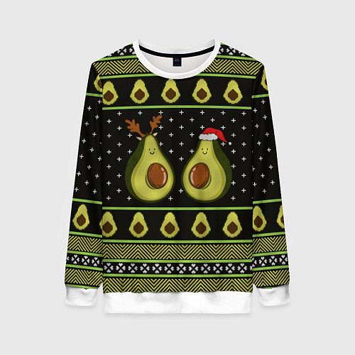 Женский свитшот Avo christmas / 3D-Белый – фото 1