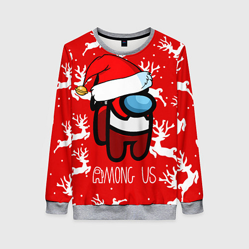 Женский свитшот Новый Год Среди Нас! / 3D-Меланж – фото 1