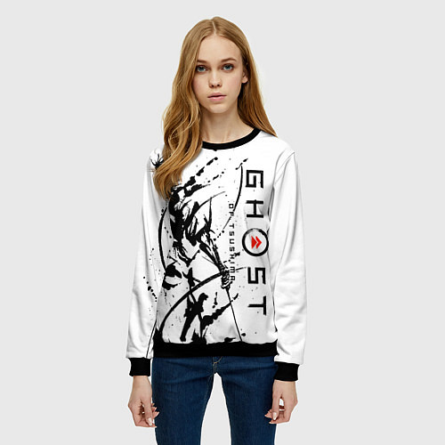 Женский свитшот Ghost of Tsushima / 3D-Черный – фото 3