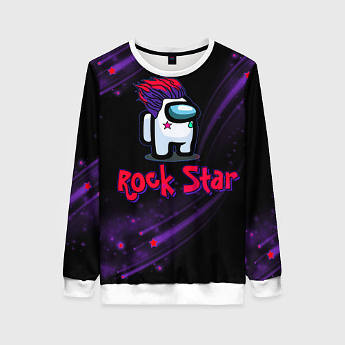 Женский свитшот Among Us Rock Star / 3D-Белый – фото 1