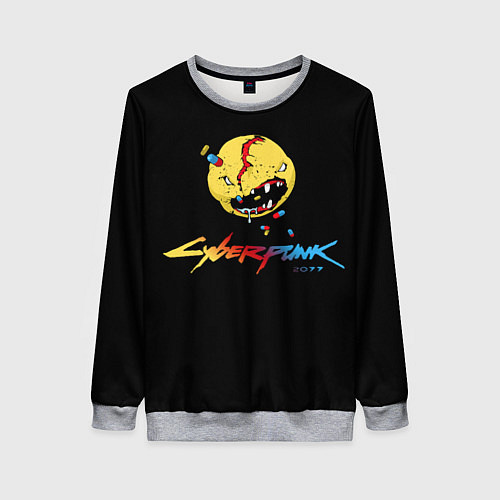 Женский свитшот Cyberpunk 2077 / 3D-Меланж – фото 1