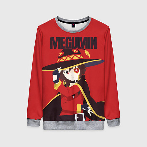 Женский свитшот Megumin / 3D-Меланж – фото 1