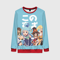 Свитшот женский KonoSuba, цвет: 3D-красный