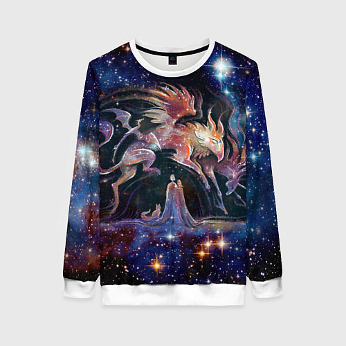 Женский свитшот Дивные звери / 3D-Белый – фото 1