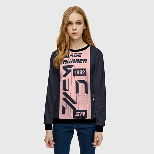 Женский свитшот Бегущий по лезвию 1982 / 3D-Черный – фото 3