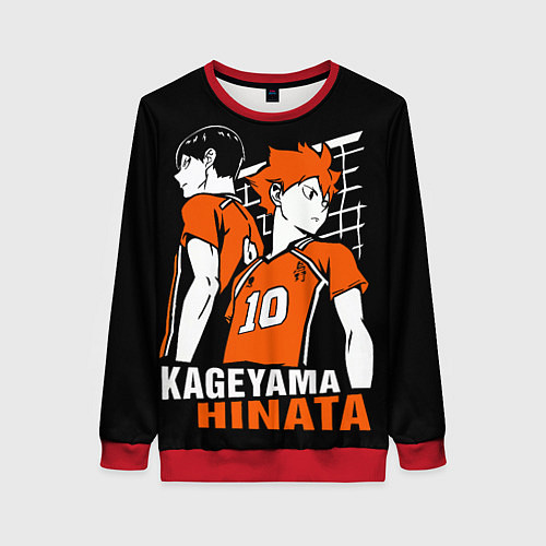 Женский свитшот Haikyuu Hinata Kageyama / 3D-Красный – фото 1