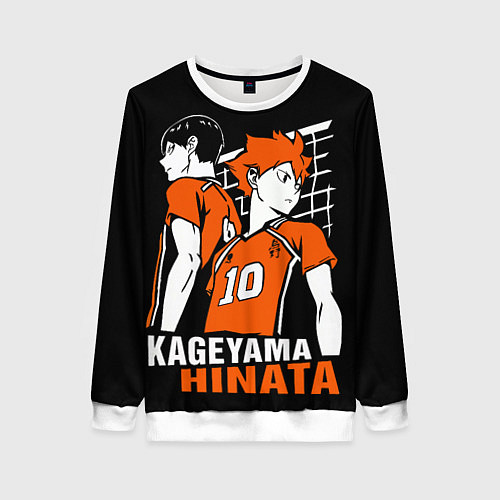 Женский свитшот Haikyuu Hinata Kageyama / 3D-Белый – фото 1