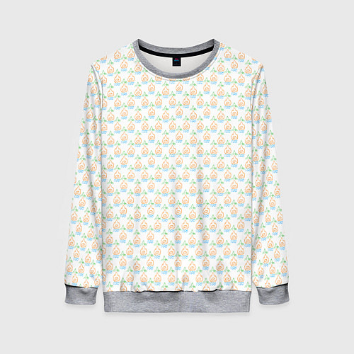 Женский свитшот Четыре элемента паттерн текстура / 3D-Меланж – фото 1