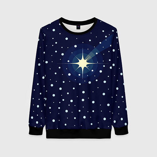 Женский свитшот Загадай желание / 3D-Черный – фото 1