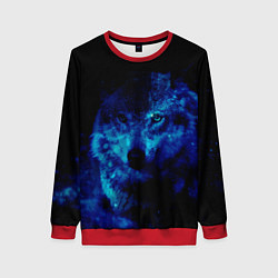 Женский свитшот Волк Вселенная