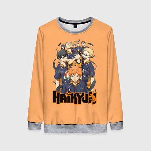 Женский свитшот Аниме Волейбол / 3D-Меланж – фото 1