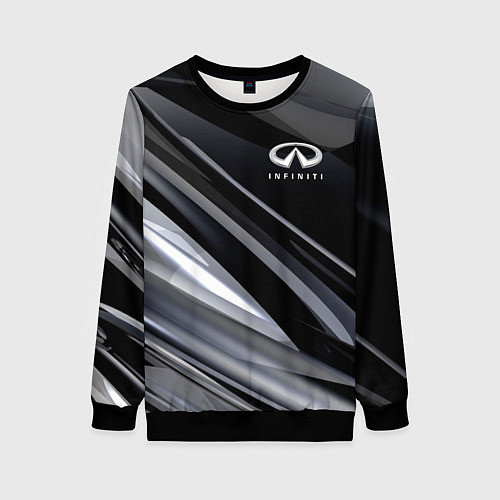 Женский свитшот Infiniti / 3D-Черный – фото 1