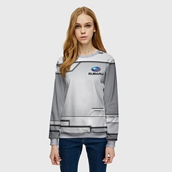 Свитшот женский SUBARU СУБАРУ, цвет: 3D-меланж — фото 2