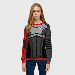 Свитшот женский КОСТЮМ N7 MASS EFFECT N7 М, цвет: 3D-красный — фото 2