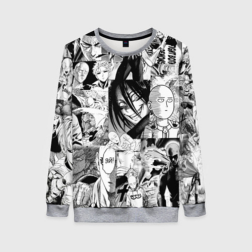 Женский свитшот One-Punch Man Ванпачмен / 3D-Меланж – фото 1