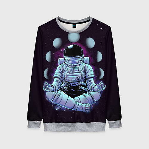Женский свитшот Космическое Расслабление / 3D-Меланж – фото 1