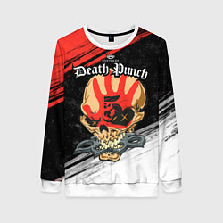 Свитшот женский Five Finger Death Punch 7, цвет: 3D-белый