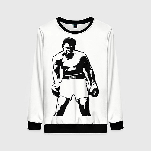 Женский свитшот The Greatest Muhammad Ali / 3D-Черный – фото 1