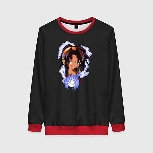 Женский свитшот Shaman King Duet / 3D-Красный – фото 1