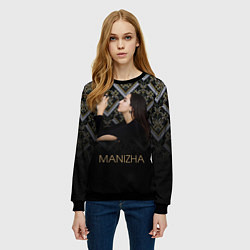 Свитшот женский Манижа Manizha, цвет: 3D-черный — фото 2
