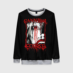 Свитшот женский Cannibal Corpse 2, цвет: 3D-меланж