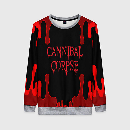 Женский свитшот Cannibal Corpse / 3D-Меланж – фото 1