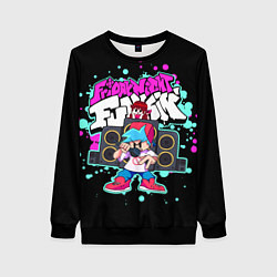 Свитшот женский Friday Night Funkin, цвет: 3D-черный