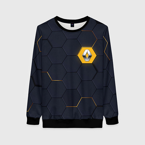 Женский свитшот Renault / 3D-Черный – фото 1