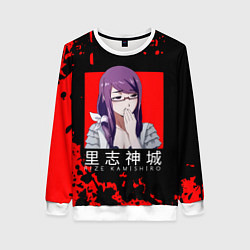 Свитшот женский RIZE KAMISHIRO Tokyo Ghoul, цвет: 3D-белый