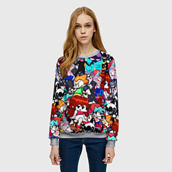 Свитшот женский FRIDAY NIGHT FUNKIN, цвет: 3D-меланж — фото 2