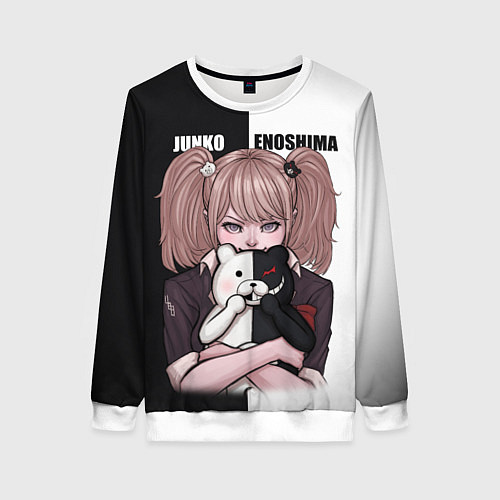 Женский свитшот MONOKUMA JUNKO / 3D-Белый – фото 1