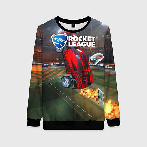 Женский свитшот Rocket League / 3D-Черный – фото 1