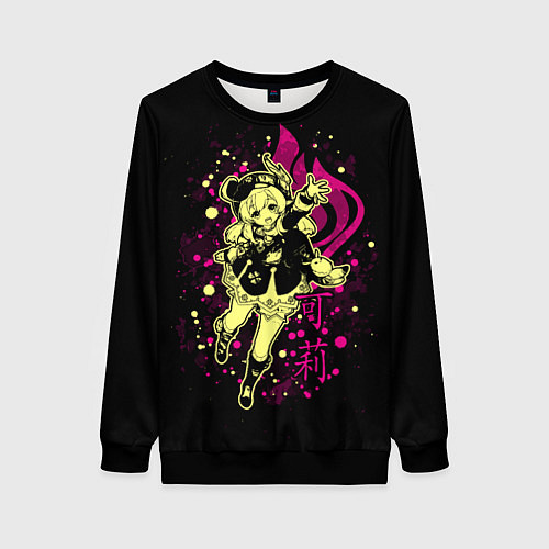 Женский свитшот GENSHIN IMPACT, КЛИ / 3D-Черный – фото 1