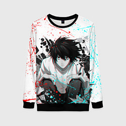 Свитшот женский DEATH NOTE ТЕТРАДЬ СМЕРТИ, цвет: 3D-черный