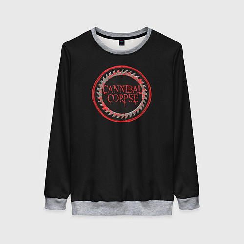 Женский свитшот Cannibal Corpse / 3D-Меланж – фото 1