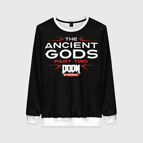 Женский свитшот DOOM / 3D-Белый – фото 1