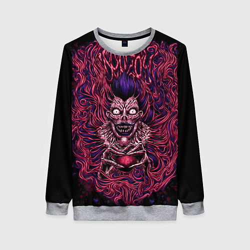 Женский свитшот DEATH NOTE ТЕТРАДЬ СМЕРТИ / 3D-Меланж – фото 1