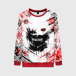 Свитшот женский ТОКИЙСКИЙ ГУЛЬ КЕН КАНЕКИ, цвет: 3D-красный