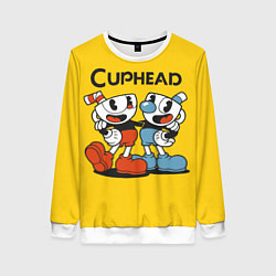 Свитшот женский CUPHEAD, цвет: 3D-белый