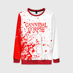Свитшот женский Cannibal corpse, цвет: 3D-красный