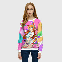 Свитшот женский Kirino Kousaka, цвет: 3D-белый — фото 2