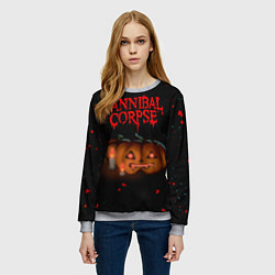 Свитшот женский Cannibal Corpse, цвет: 3D-меланж — фото 2