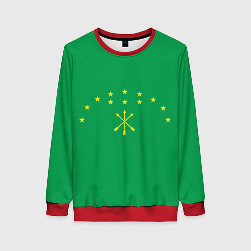 Женский свитшот Адыгея / 3D-Красный – фото 1