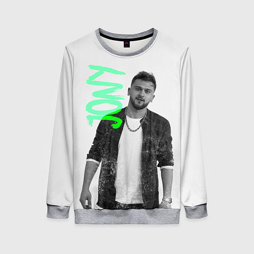 Женский свитшот Jony music / 3D-Меланж – фото 1