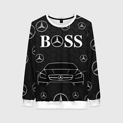 Свитшот женский BOSS MERCEDES-BENZ, цвет: 3D-белый