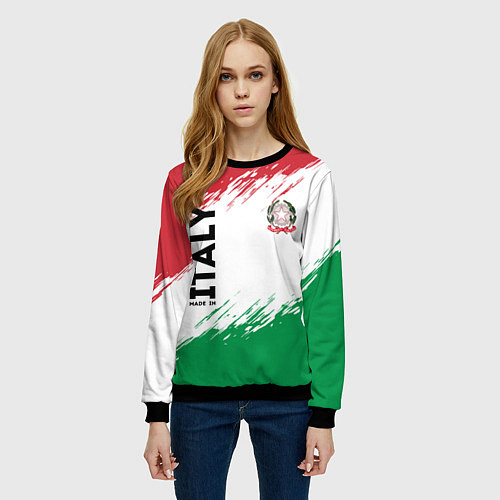 Женский свитшот MADE IN ITALY / 3D-Черный – фото 3