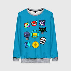 Женский свитшот Geometry Dash: Icons