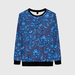 Свитшот женский ГЖЕЛЬ, цвет: 3D-черный