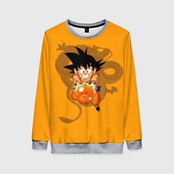 Свитшот женский Kid Goku, цвет: 3D-меланж