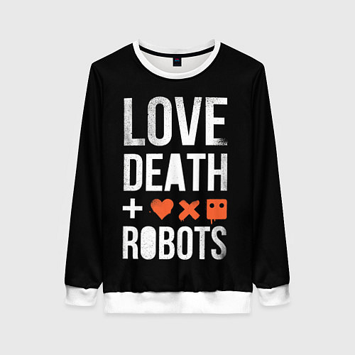 Женский свитшот Love Death Robots / 3D-Белый – фото 1